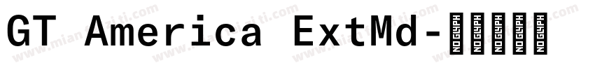 GT America ExtMd字体转换